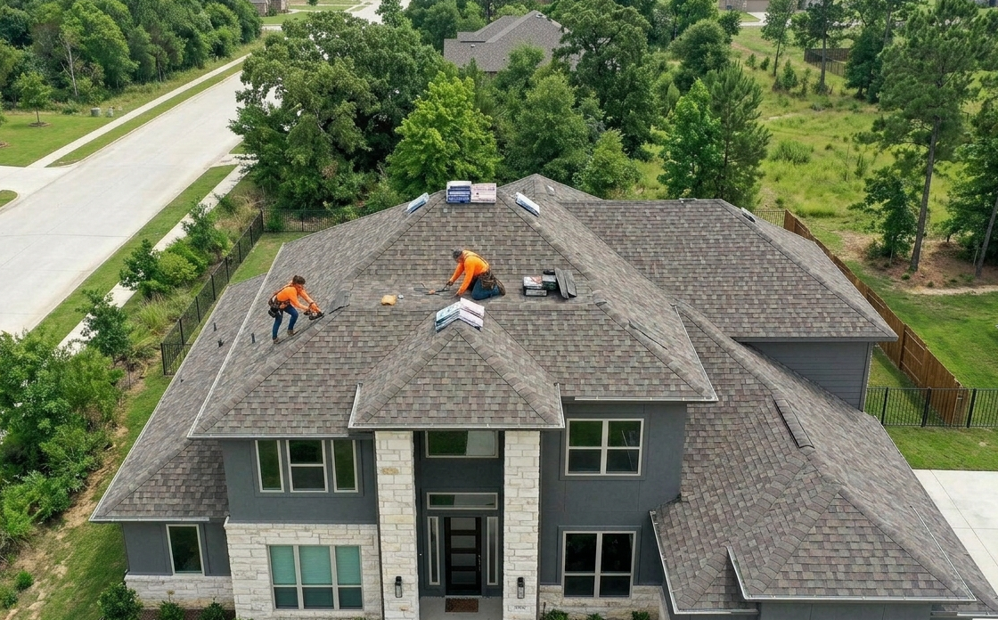 Philly Roofing crew installing a new roof on a Philadelphia area home